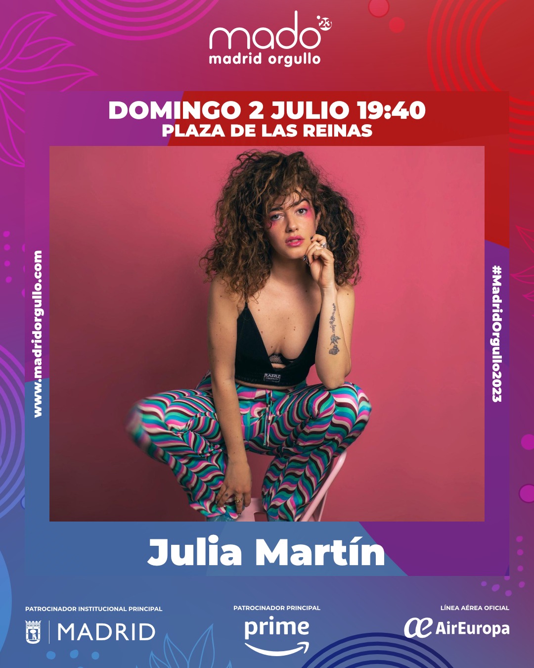 julia martin concierto mado orgullo madrid 2023